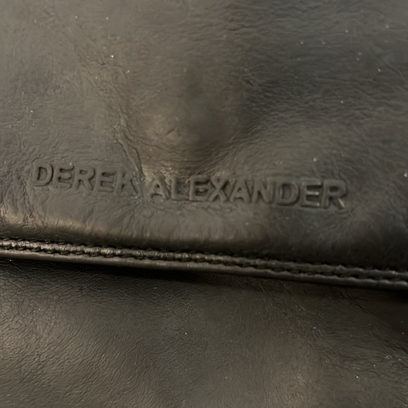 Derek Alexander East-West 3/4 flap Black Crossbody Bag - Picture 3 of 10